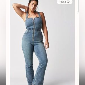 Free people denim jumpsuit